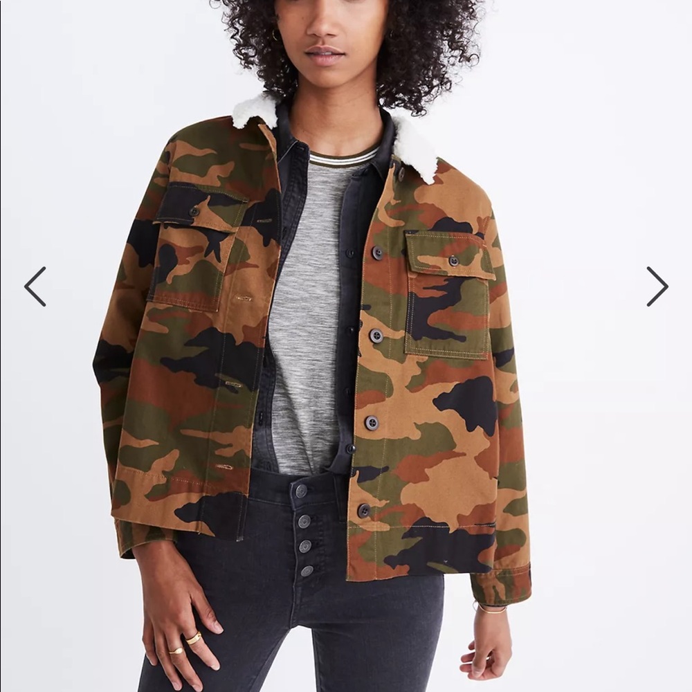 Madewell ‘Northward’ Cropped Camo Jacket